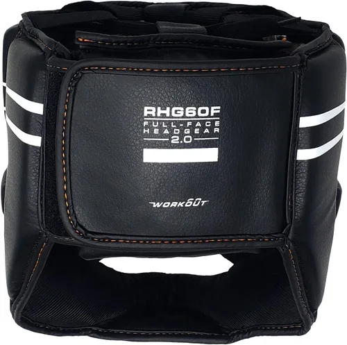 Vista 4 de RIVAL Boxing RHG60F 2.0 - Casco de entrenamiento de cara completa, parte superior de encaje ajustable, protección de barbilla y acolchado de espuma