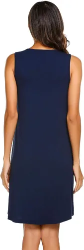 Vista 2 de Ekouaer - Camisón de maternidad para mujer (tallas S-XXL)