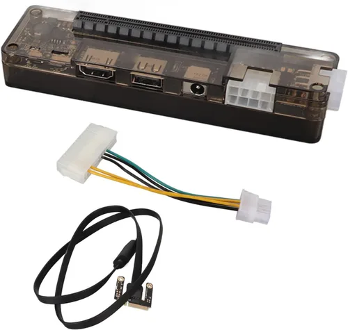 Vista 7 de GDC PCIe portátil externo independiente tarjeta de vídeo Dock soporte 6Pin externa discreta tarjeta gráfica base