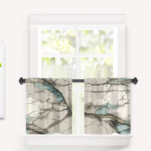 Vista 101 de Cortinas opacas de poliéster multicapa para ventanas de padre e hijo, 2 unidades, 26 x 24 pulgadas