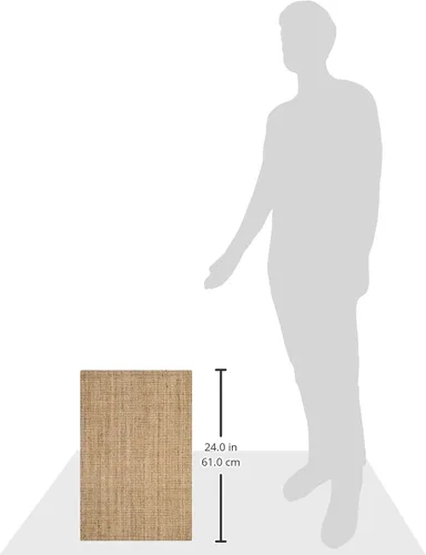 Vista 6 de Safavieh Natural Fiber Collection NF747A tapete de yute natural tejido a mano (5" x 8"), Yute, Natural