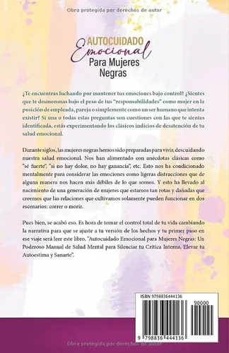 Vista 2 de Autocuidado Emocional Para Mujeres Negras Un Poderoso Manual de Salud Mental para Silenciar tu Crítica Interna, Elevar tu Autoestima y Sanarte