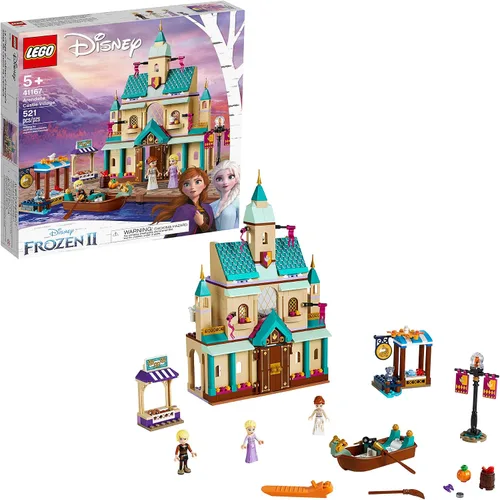 Vista 5 de LEGO Disney Frozen II Arendelle Castle Village 41167 - Juego de construcción de castillo de juguete con personajes populares de Frozen