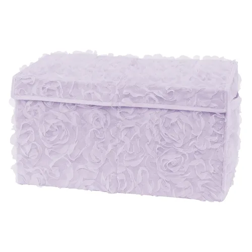 Vista 7 de Sweet Jojo Designs Caja de almacenamiento de juguetes de tela bohemia con arco iris para bebé, habitación de niños, color rosa pálido, oro rosa