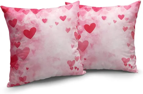 Vista 211 de Juego de 2 fundas de almohada de 16 x 16 pulgadas, diseño patriótico de bandera estadounidense con estrellas para exteriores, estilo casa de campo