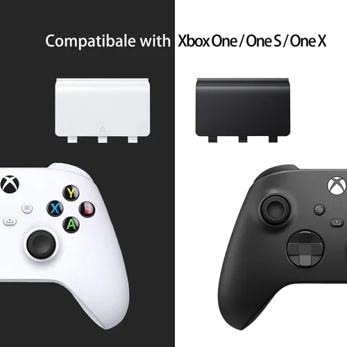 Vista 6 de KELIFANG Cubierta de batería de repuesto para puerta compatible con Xbox One One S One X parte de reparación de carcasa trasera de batería
