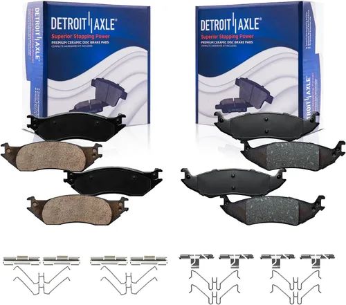 Vista 79 de Detroit Axle - Pastillas de freno para Avalanche Express Suburban Savana Yukon XL 1500 Chevy Tahoe GMC Cadillac Escalade, Pastillas de freno