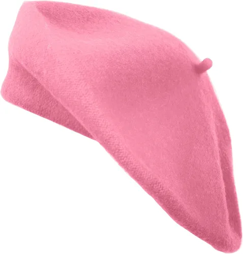 Vista 9 de Parquet Boina francesa de color sólido. Gorra clásica francesa, casual y elegante para mujer
