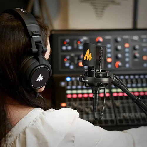 Vista 7 de MAONO Micrófono condensador XLR, micrófono de grabación profesional de estudio cardioide para transmisión, podcasting, canto, voz en off, voz