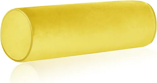 Vista 20 de Tinbolunce Almohada enrollable de espuma viscoelástica para rodilla/pierna/cuello - Cojín cilíndrico de luna llena/almohada cilíndrica redonda