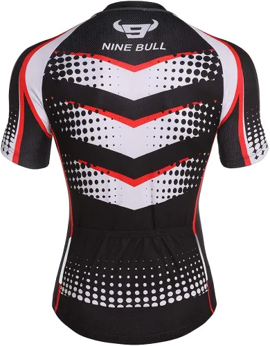 Vista 3 de Conjunto de camiseta de ciclismo para hombre, camiseta reflectante de secado rápido y pantalones cortos de ciclismo acolchados 3D, M
