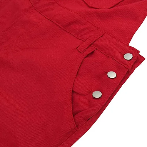 Vista 40 de LONGBIDA - Jardinera de mezclilla para hombre, ajuste entallado, moderno, con bolsillos