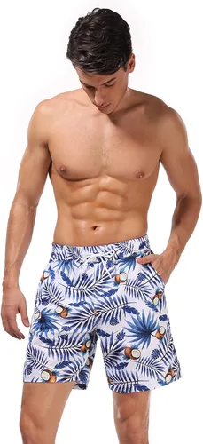 Vista 5 de Conjunto de trajes de baño de playa de verano con estampado de hojas a juego