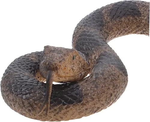 Vista 3 de Abaodam 2pcs Realistic Rubber Snake Lifelike Rattlesnake Figures for Pranks Garden Decor and Halloween Party Props Safe Flexible Material for Pets