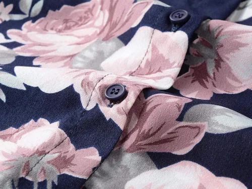 Vista 5 de Blusa casual de gasa sin mangas con estampado floral para mujer