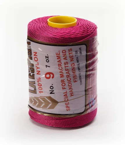 Vista 30 de N° 9 - 100% Cordón de Hilo de Nylon Omega para Tejer y Crochet - 01 Blanco