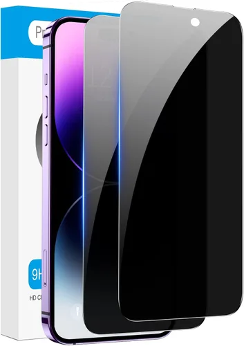Vista 12 de Fotbor Protector de pantalla de privacidad para iPhone 12 Pro Max, protector de pantalla de privacidad para iPhone 12 Pro Max [2 antiespías]