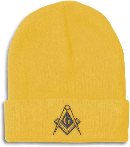 Vista 27 de Speedy Pros Gorros para hombres Mason Gray Thread Bordado Construcción Sombreros de invierno para mujeres Gorra de cráneo acrílico 1 tamaño Solo