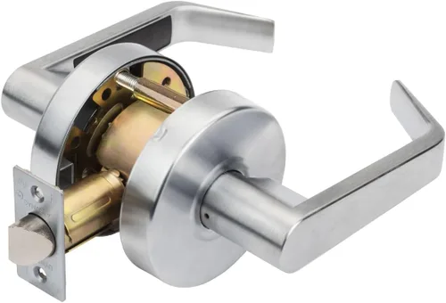 Vista 9 de Dynasty Hardware Cerradura de puerta de aula con llave, compatible con ADA, mango de bloqueo resistente de grado 2 para escuela, aula