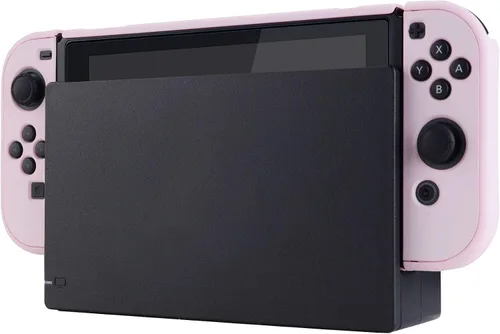 Vista 7 de eXtremeRate PlayVital Back Cover for Nintendo Switch Console, NS Joycon Handheld Separable Protector Hard Shell, Soft Touch Dockable Protective Case