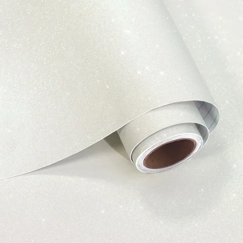 Vista 15 de VaryPaper Papel tapiz holográfico con purpurina de 15.7 x 78.7 pulgadas, para pegar y despegar, color gris, autoadhesivo, extraíble, papel