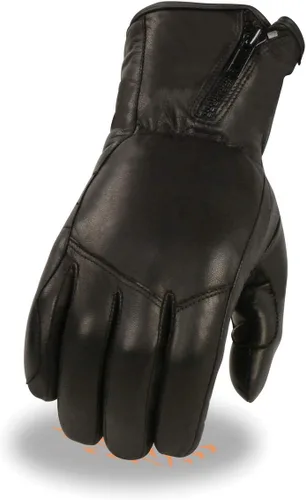 Vista 4 de Milwaukee Leather MG7575 - Guantes largos de piel para hombre, color negro