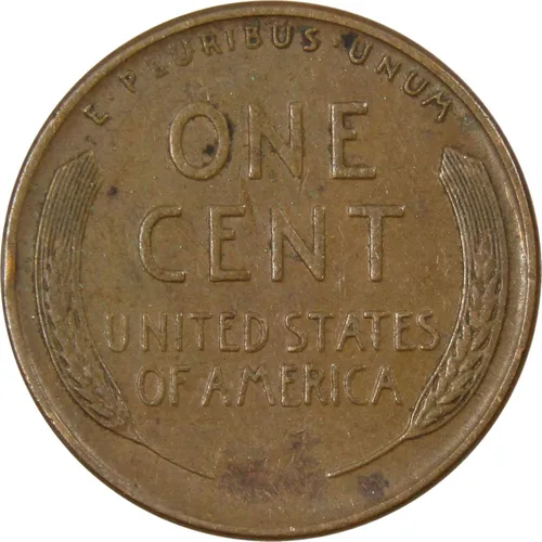 Vista 2 de Moneda Circulada de 1942 Lincoln Centavo de Trigo 1c Moneda Coleccionable
