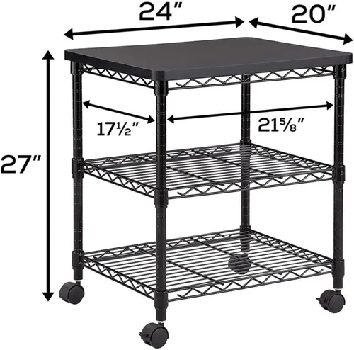 Vista 2 de Soporte Safco Products para debajo del escritorio para impresora/máquina