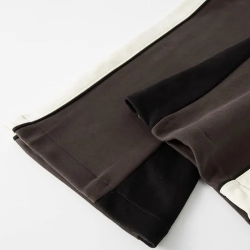 Vista 6 de Pantalones deportivos de gamuza sintética para mujer, pantalones de baile acampanados para hombre