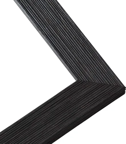 Vista 4 de Marco de madera real negro de 3 x 5 pulgadas de ancho de 1.5 pulgadas Profundidad del marco interior de 0.5 pulgadas Marco de fotos envejecido
