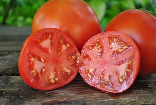 Vista 3 de Semillas Tomate Mikado Rojo Determinar Vegetales No OGM para Plantar