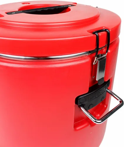 Vista 3 de Vollum Recipiente aislado rojo con interior de acero inoxidable 48 litros