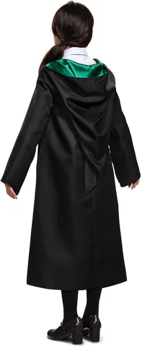 Vista 5 de Disguise Túnica de Slytherin de Harry Potter, Túnicas Oficiales de Disfraz del Mundo Mágico, Accesorio Clásico de Vestimenta para Niños