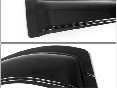 Vista 5 de Window Visor 8 Pieces Sun Rain Deflector Guard Front Rear Left Driver Right Passenger Side Tape External Style Acrylic Smoke Tinted for Chevy for
