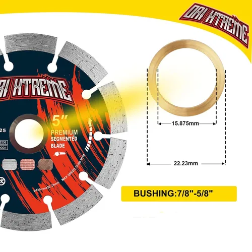 Vista 3 de 5 Inch Diamond Saw Blade 2Pcs,General Purpose Segmented Blade