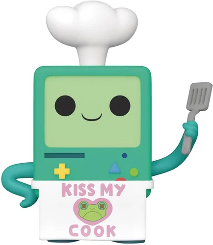 Vista 6 de Funko Adventure Time - Figura de vinilo BMO Cook Pop! (incluye funda protectora compatible con caja Pop Box)