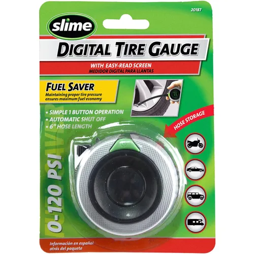 Vista 8 de Slime 2020-A calibre de llanta de disco RV doble, 10-160 PSI.
