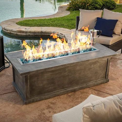 Vista 7 de Stanbroil 30" x 6" Sartén de caída lineal para hoguera con quemador de chorro mejorado, hoguera de gas natural o propano para exteriores, 54K BTU