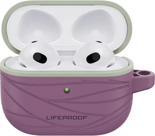 Vista 5 de LifeProof Funda suave al tacto para Apple AirPods (3ª generación) - Pavement (negro)