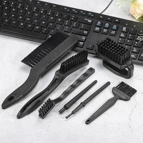 Vista 6 de PATIKIL Anti estático ESD cepillo de limpieza de teclado de nylon 3 unids para teclado de computadora PCB placas base portátil 2.756x3.543 in