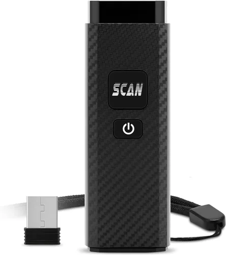 Vista 7 de Escáner de código de barras inalámbrico, portátil 1D 2D PDF417, compatible con USB, Bluetooth y conexión inalámbrica, lector de código de barras