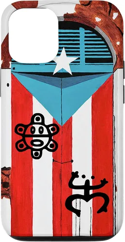 Vista 28 de Funda con diseño de bandera de Puerto Rico Coqui Sun Taíno, Boricua Pride Cover Case para iPhone 17