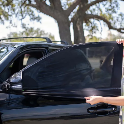 Vista 3 de Pantalla para ventana delantera de coches compactos y SUV para acampar, protección solar para ventanas delanteras, cubiertas de privacidad