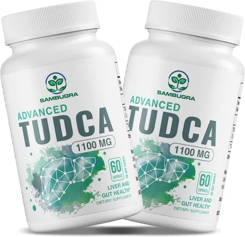 Vista 9 de Sambugra Suplementos de TUDCA para el Hígado 1100mg, Suplemento de Sal Biliar TUDCA de Fuerza Ultra Testado por Terceros, Apoyo Hepático