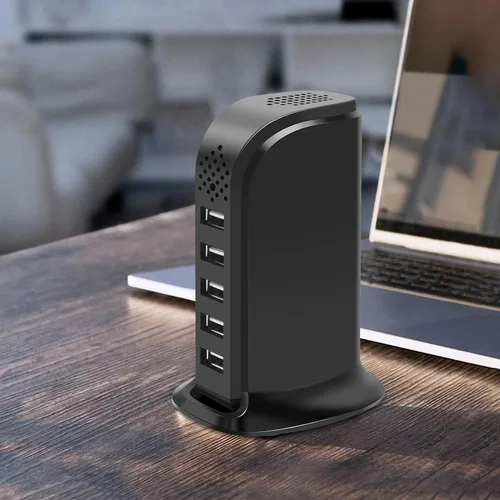 Vista 5 de Cámara espía HSKAH con cargador USB, cámara WiFi inalámbrica para niñera, HD 1080P, monitor para mascotas con detección de movimiento