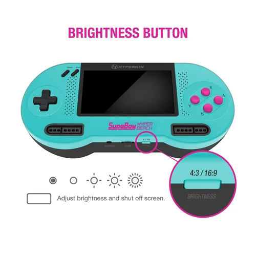 Vista 4 de Hyperkin SupaBoy Portable Pocket Console for Super NESSuper Famicom (Hyper Beach) - Super NES