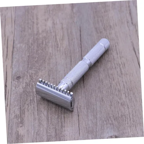Vista 5 de FOMIYES 2pcs Razor Blade Safety Razor para Hombres Acero Inoxidable Suave Afeitado Experiencia
