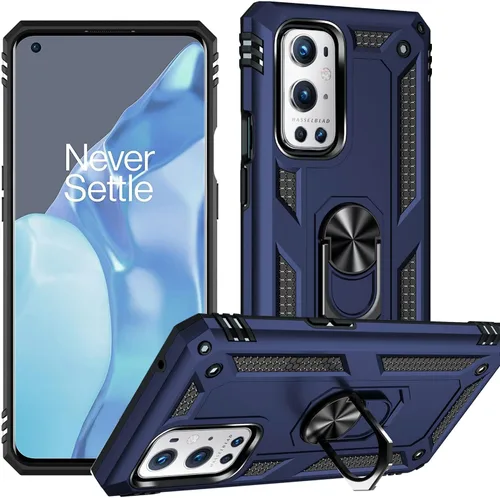 Vista 7 de ADDIT OnePlus 9 Pro - Funda para OnePlus 9 Pro, con anillo de soporte, soporte ajustable, grado militar, protección resistente, a prueba de golpes