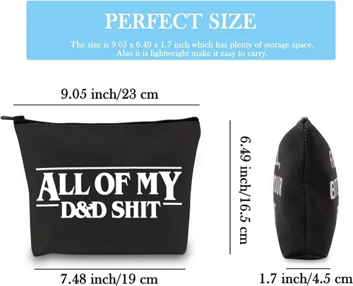 Vista 2 de GJTIM Bolsa de dados D Dragon All Of My D Stuff D D Bolsa de accesorios