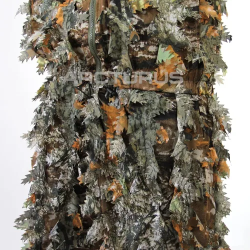 Vista 7 de Arcturus 3D Leafy Ghillie Suit™, traje con camuflaje de hojas. Madera dura para todas las estaciones